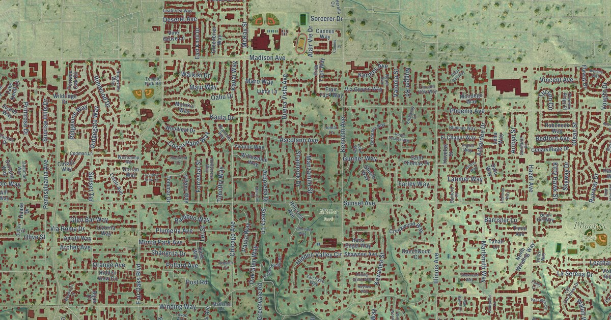Map of Fair Oaks, California in 2026