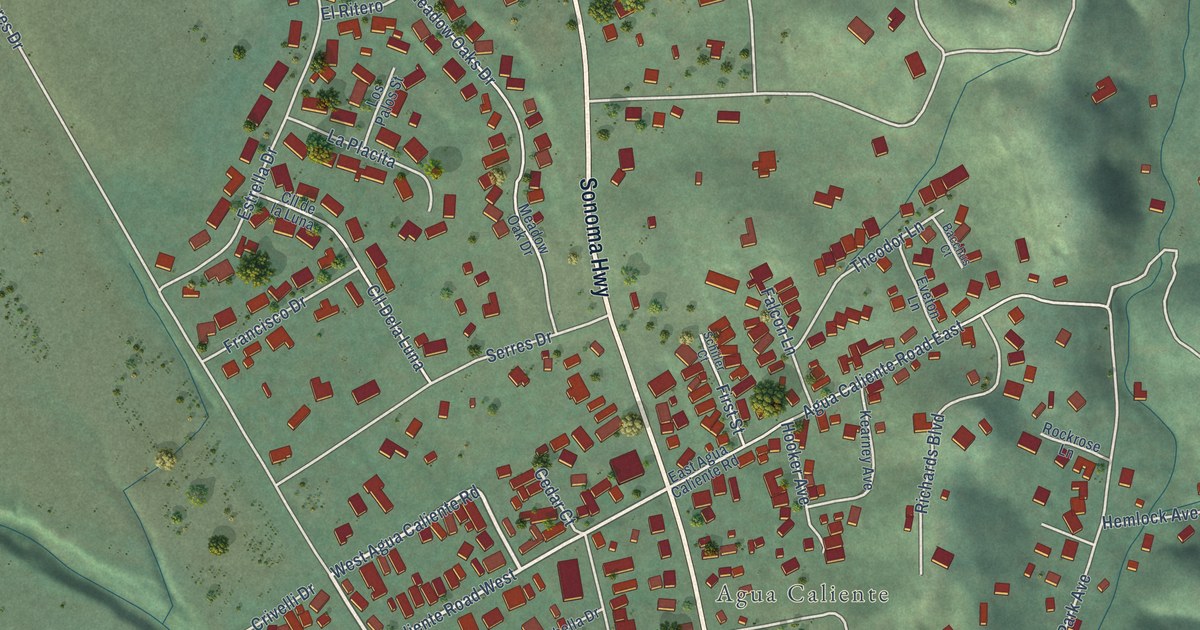 Map of Fetters Hot Springs-Agua Caliente, California in 2026