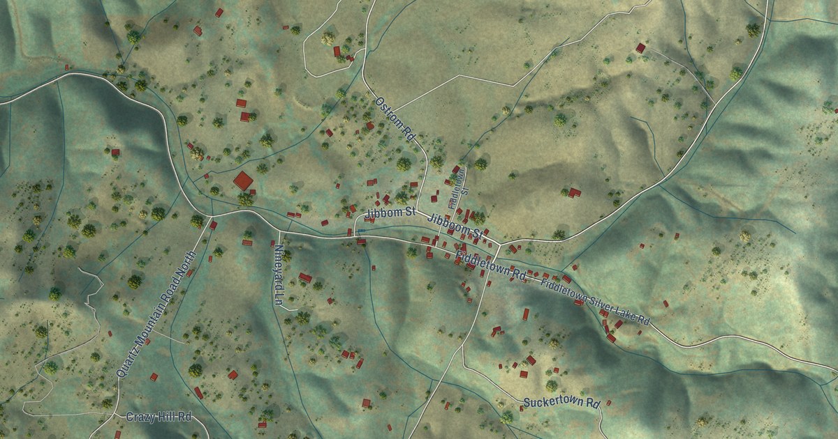 Map of Fiddletown, California in 2026