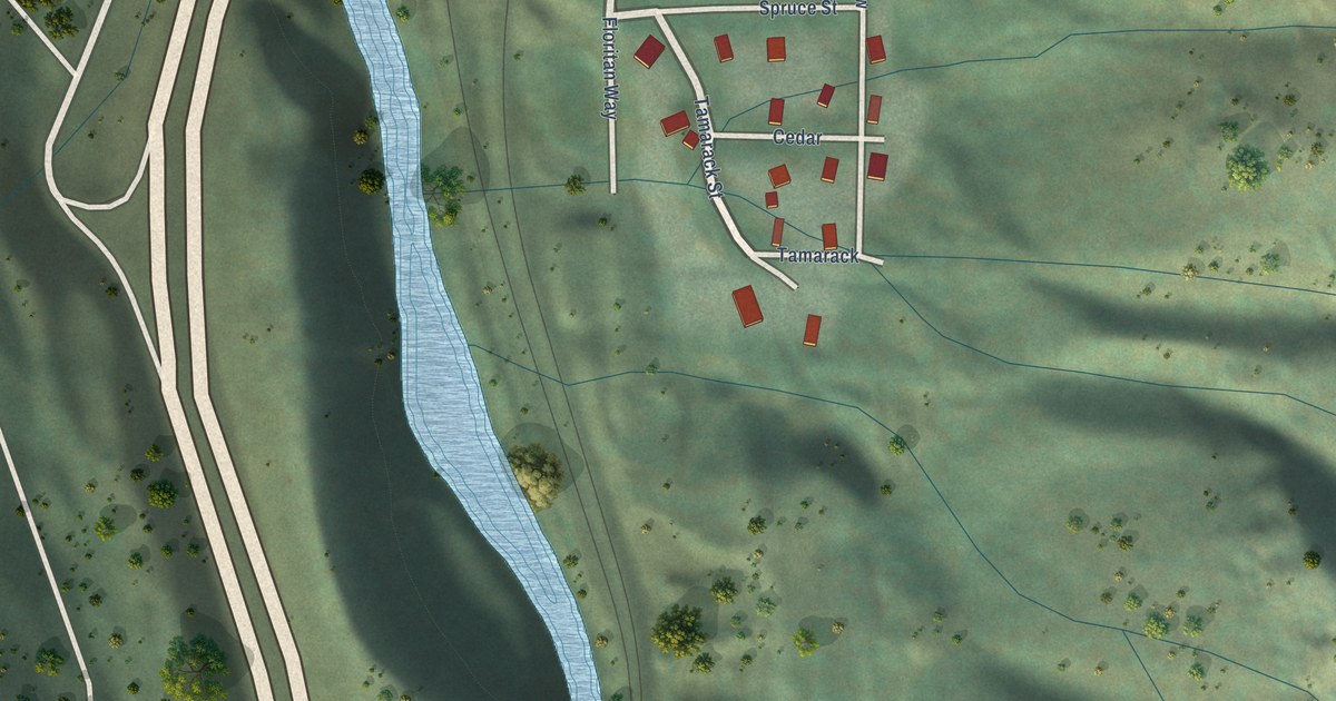 Map of Floriston, California in 2026