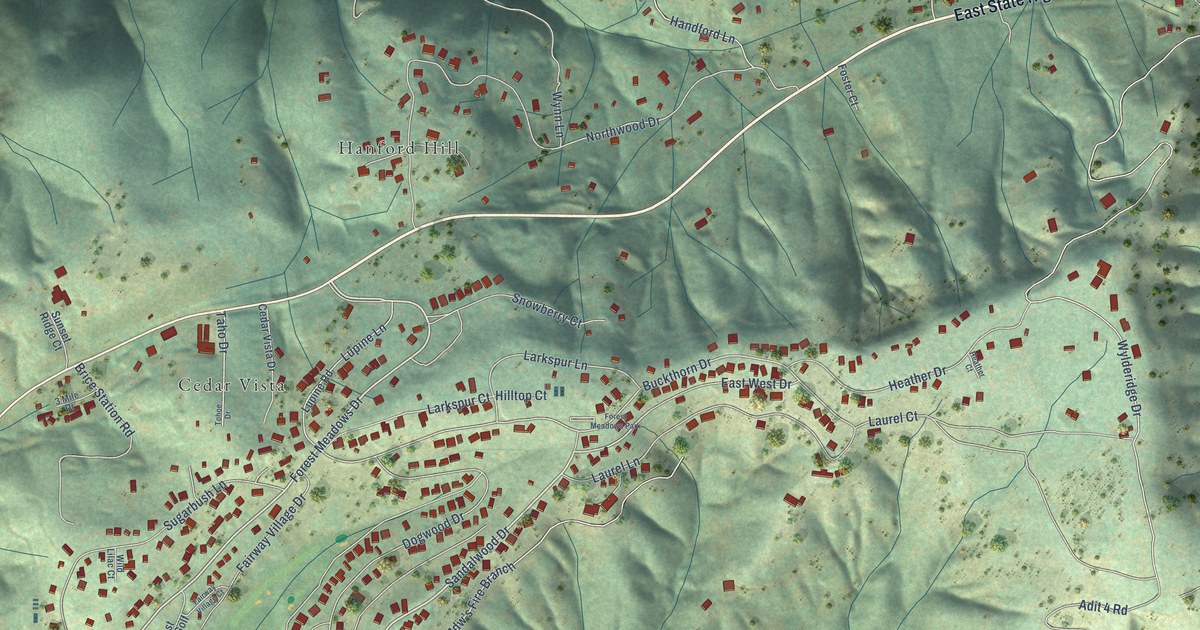 Map of Forest Meadows, California in 2026