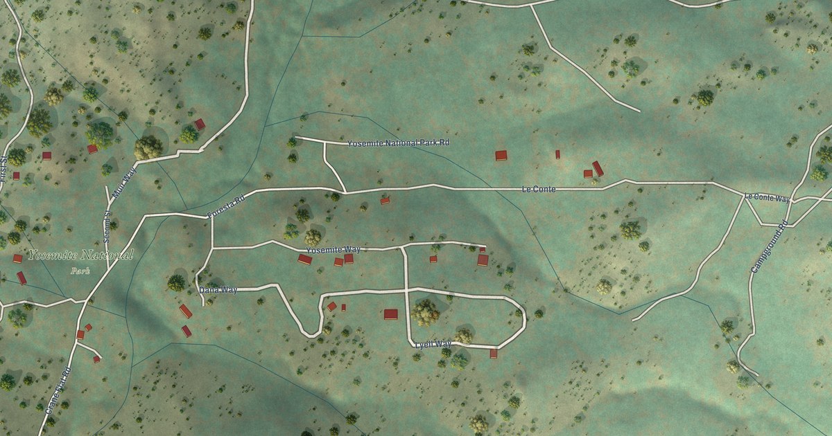 Map of Foresta, California in 2026