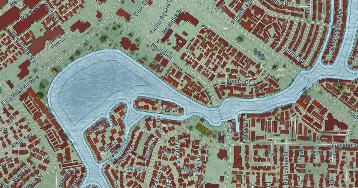 Map of Foster City, California in 2026