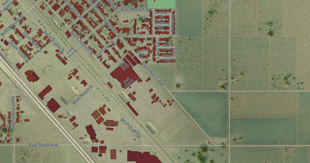 Map of Fowler, California in 2026