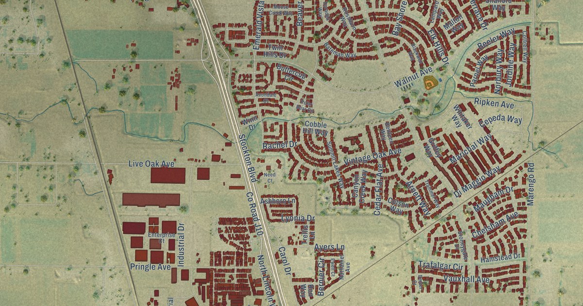 Map of Galt, California in 2026