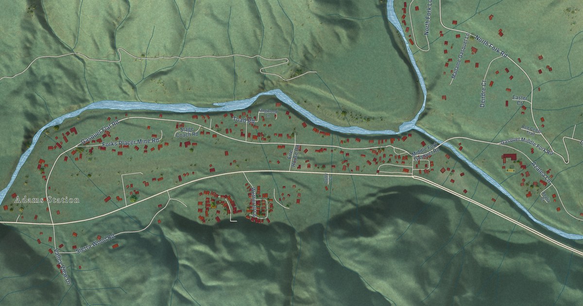Map of Gasquet, California in 2026