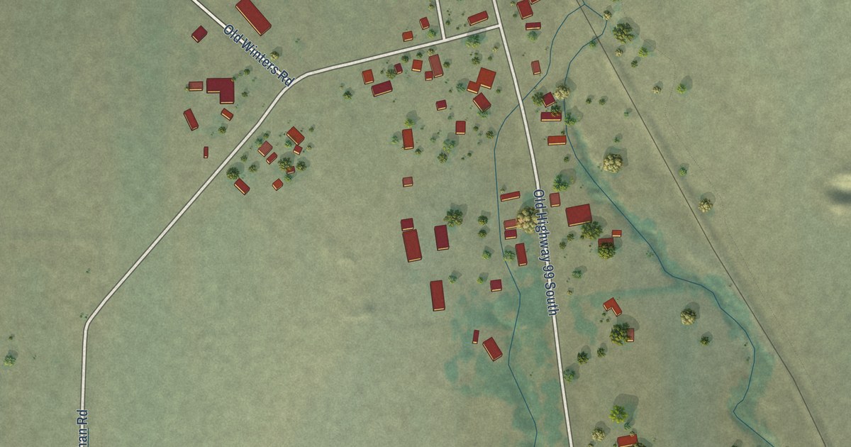 Map of Gazelle, California in 2026