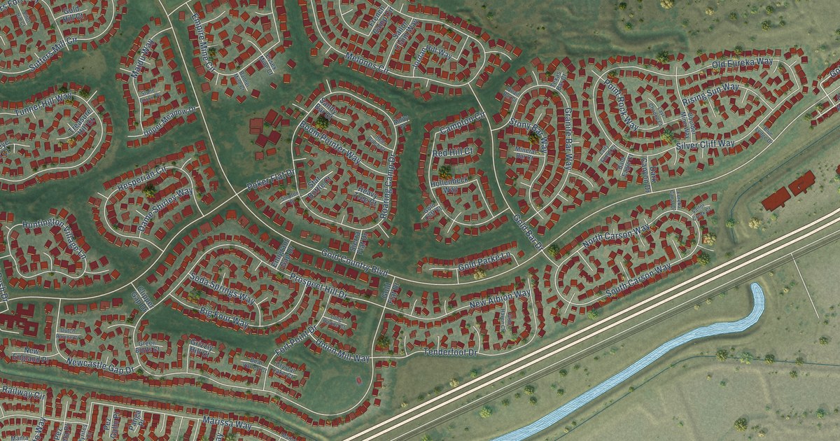 Map of Gold River, California in 2026