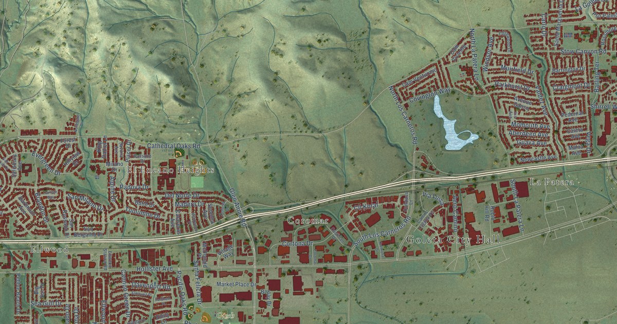 Map of Goleta, California in 2026