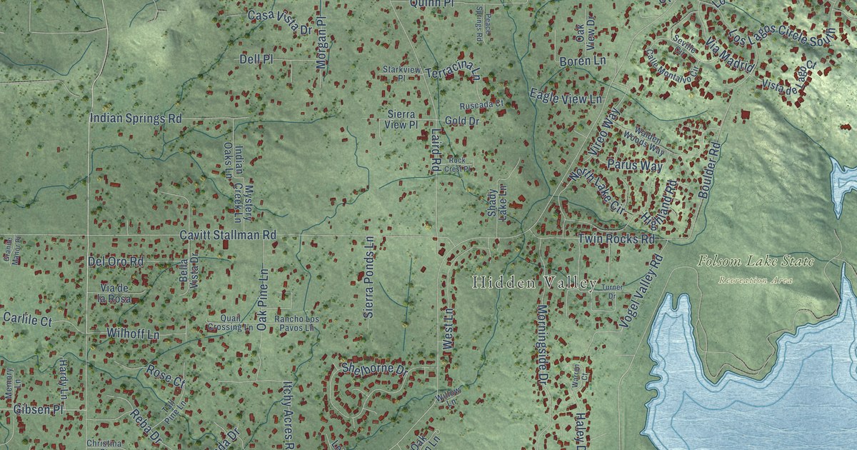 Map of Granite Bay, California in 2026