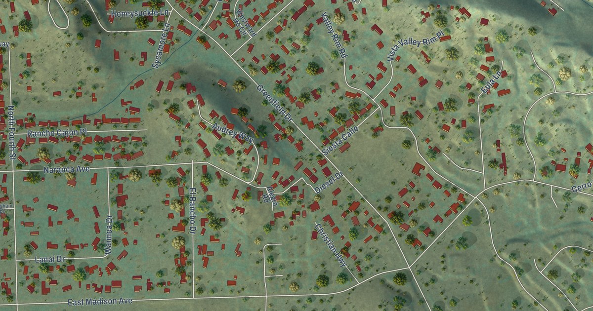 Map of Granite Hills, California in 2026