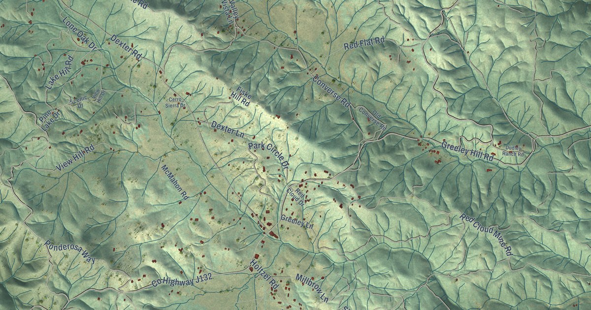 Map of Greeley Hill, California in 2026