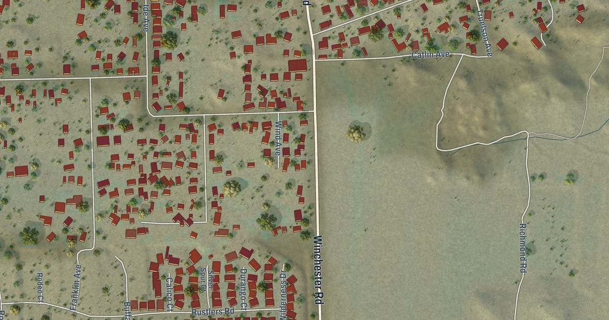 Map of Green Acres, California in 2026