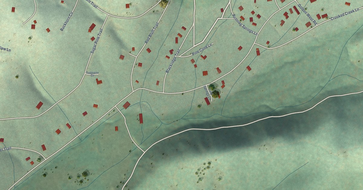Map of Greenhorn, California in 2026