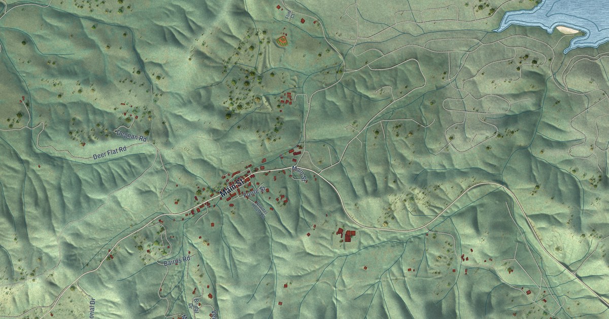 Map of Groveland, California in 2026