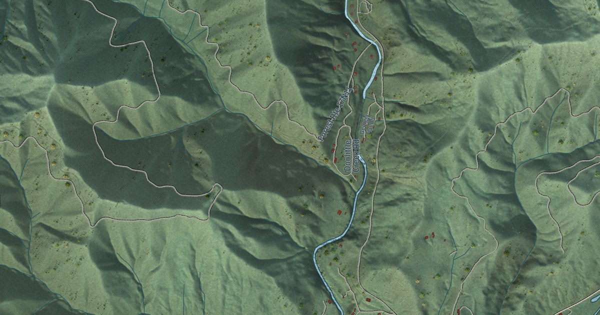 Map of Happy Camp, California in 2026