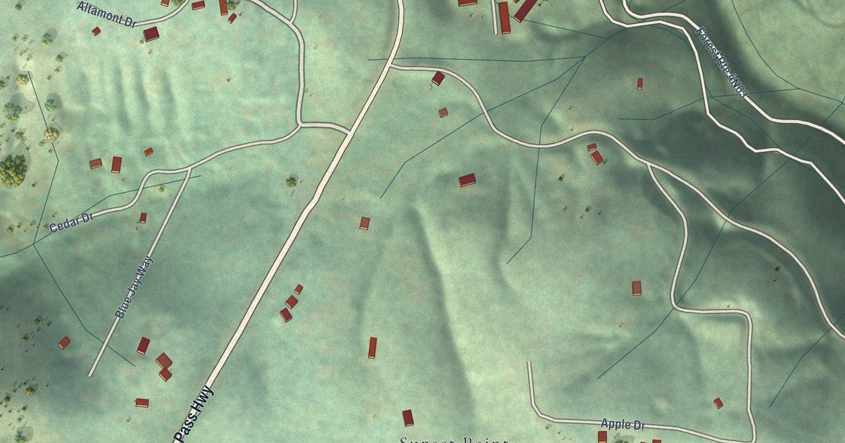 Map of Hathaway Pines, California in 2026