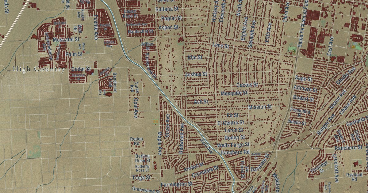 Map of Hesperia, California in 2026
