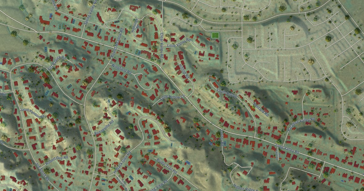 Map of Hidden Hills, California in 2026