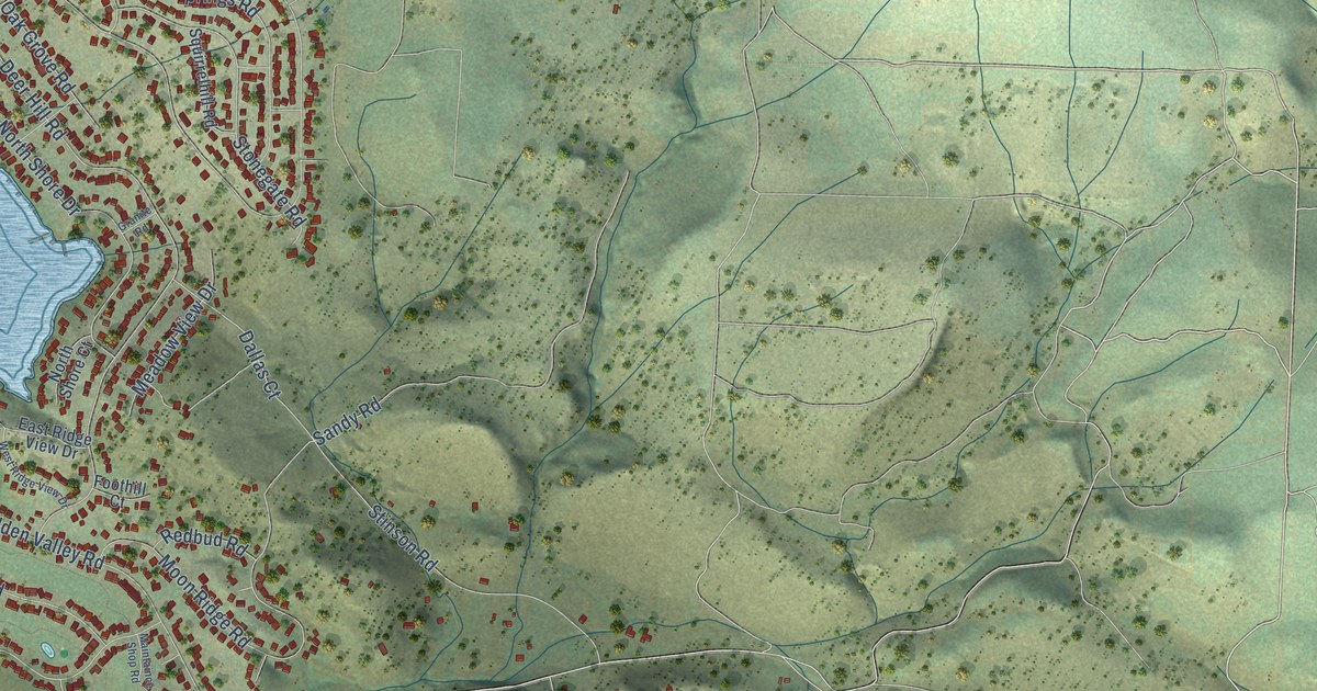 Map of Hidden Valley Lake, California in 2026
