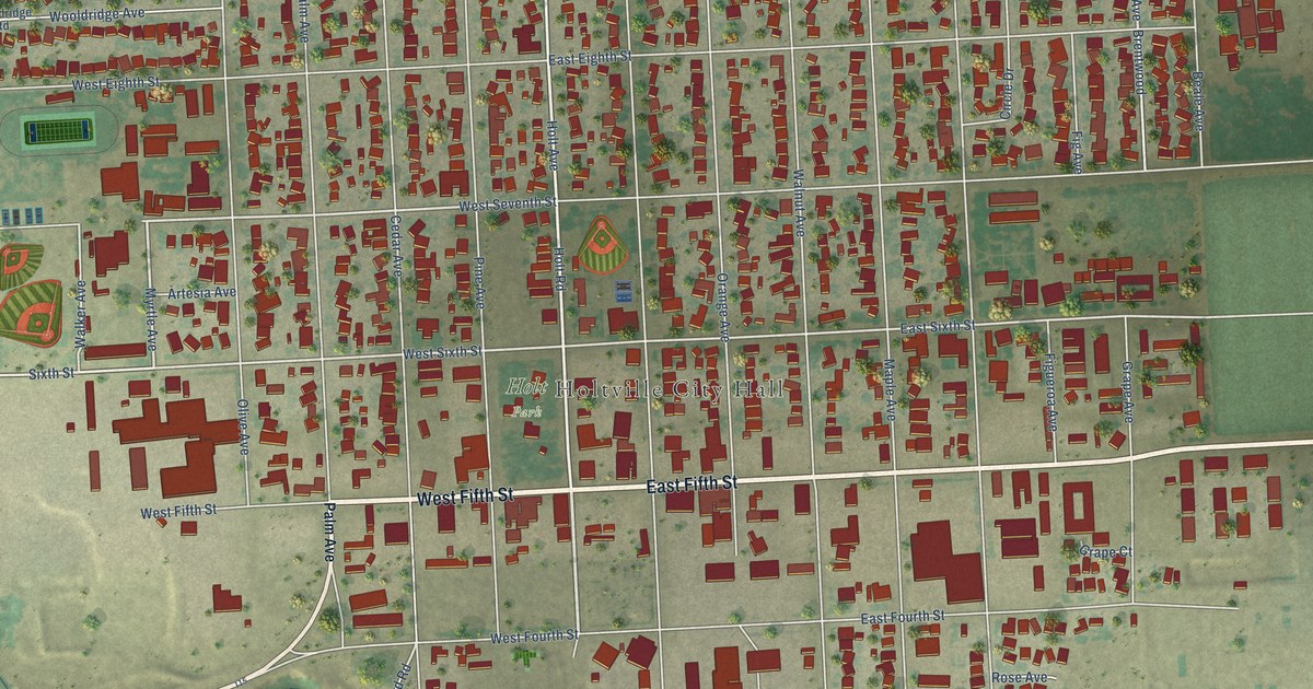 Map of Holtville, California in 2026