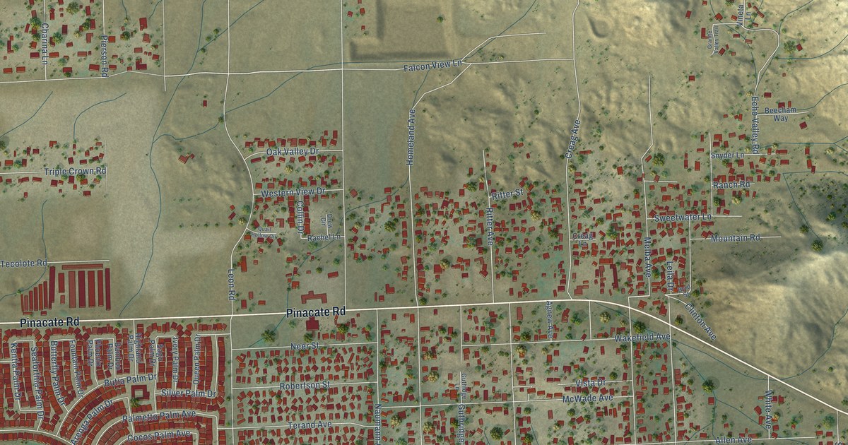 Map of Homeland, California in 2026