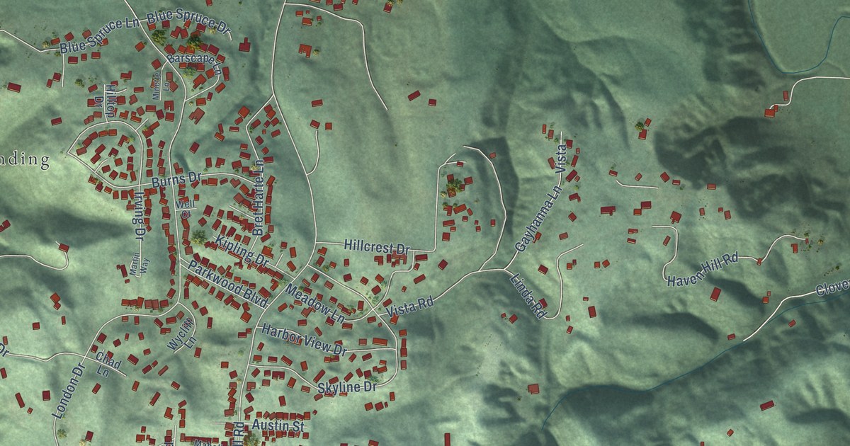 Map of Humboldt Hill, California in 2026