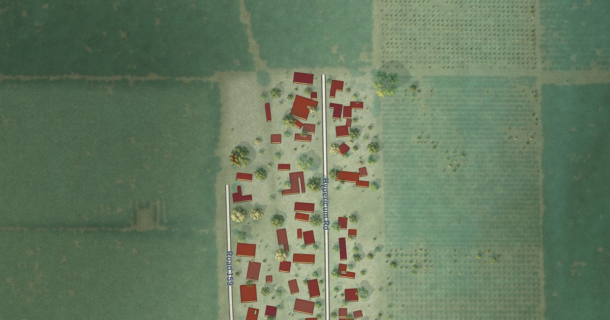 Map of Hypericum, California in 2026