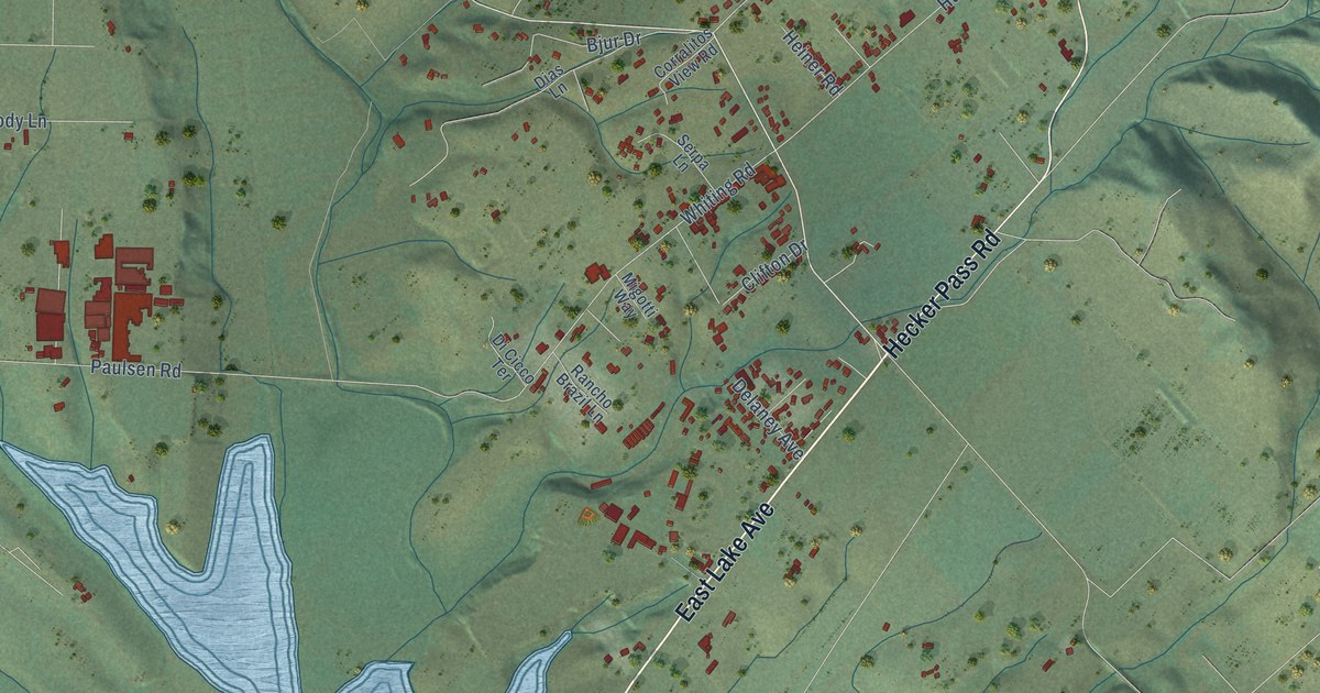 Map of Interlaken, California in 2026