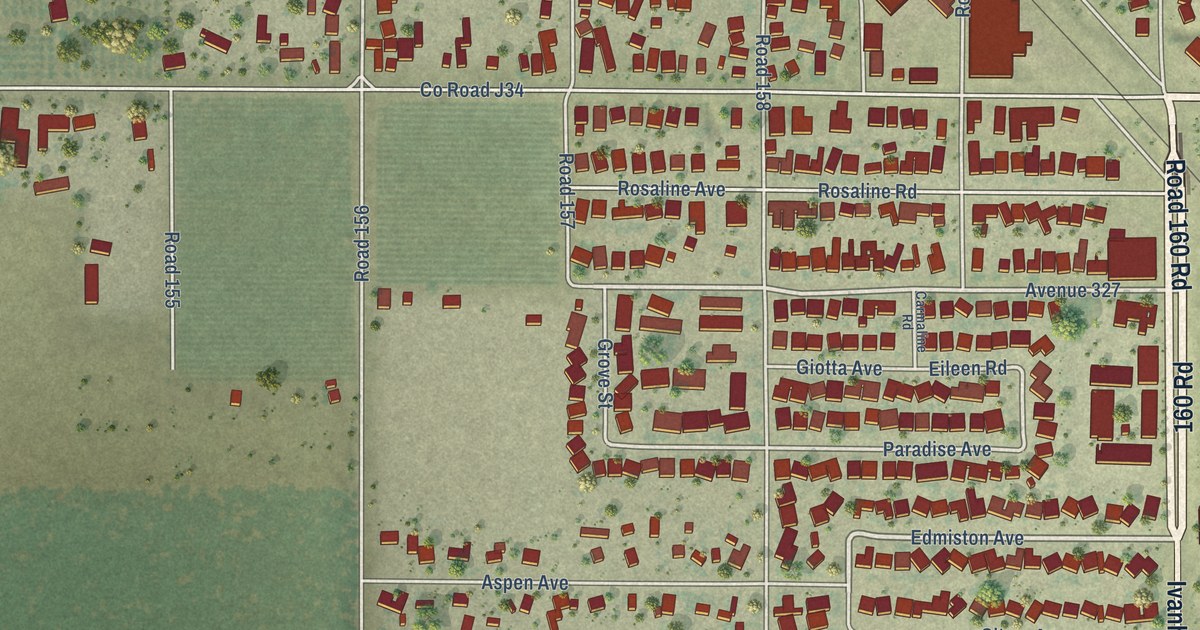 Map of Ivanhoe, California in 2026