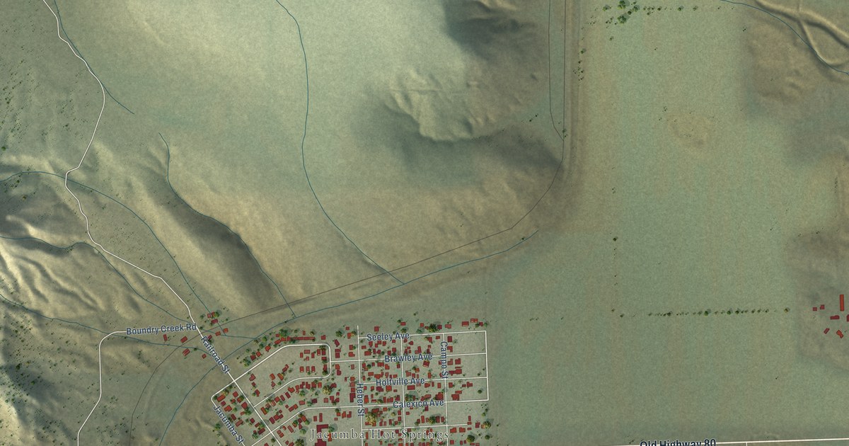 Map of Jacumba, California in 2026
