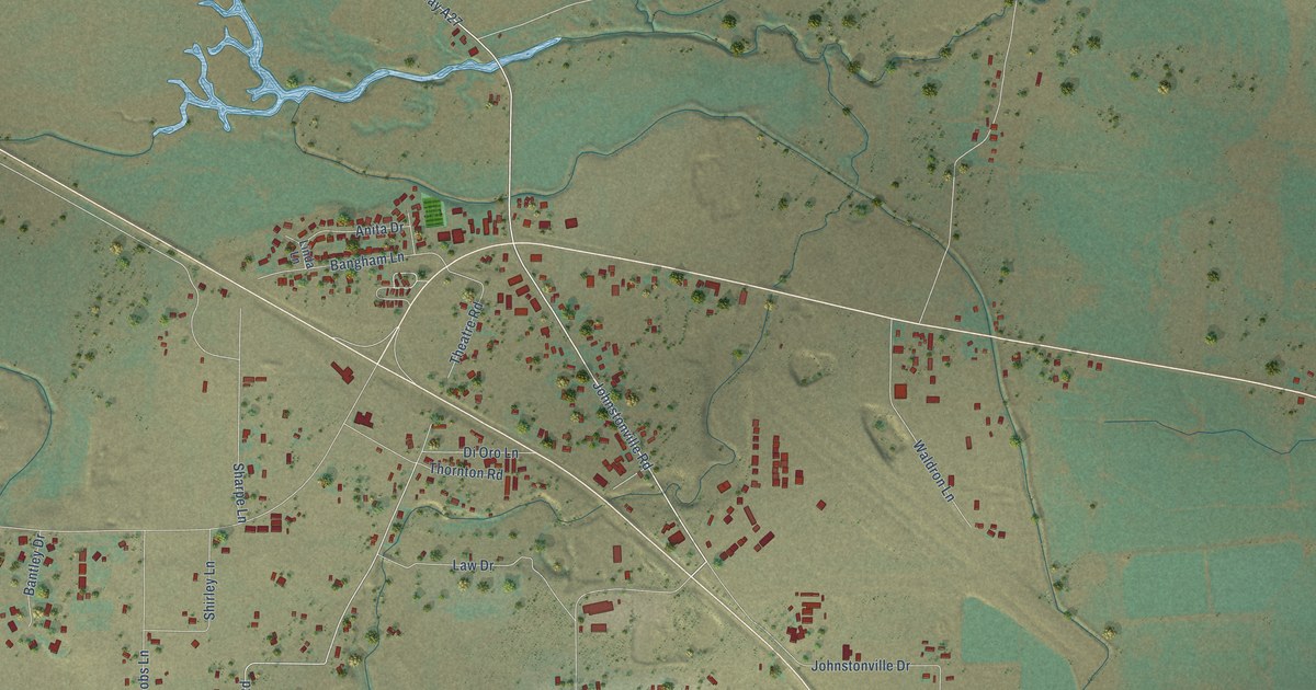 Map of Johnstonville, California in 2026