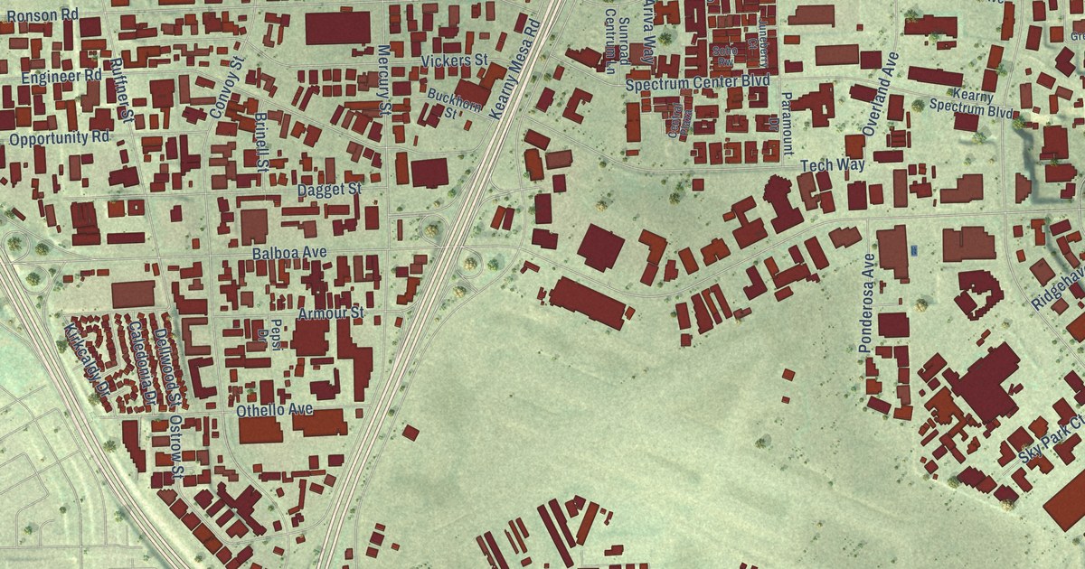 Map of Kearny Mesa, California in 2026