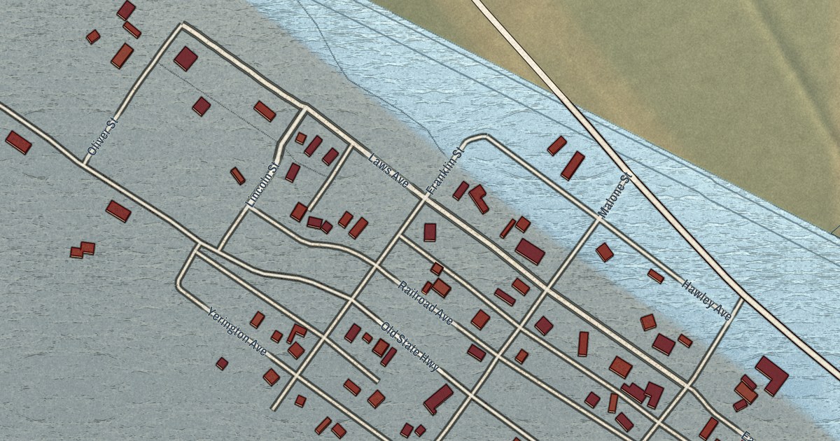 Map of Keeler, California in 2026