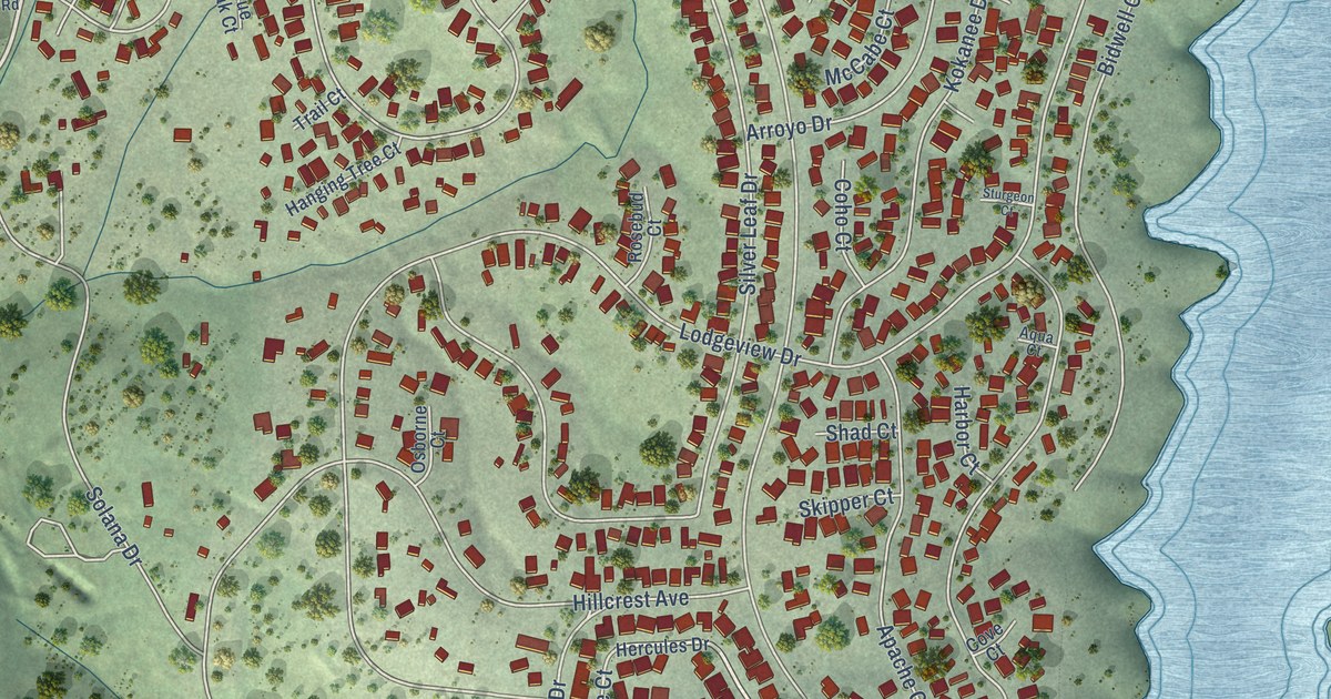 Map of Kelly Ridge, California in 2026