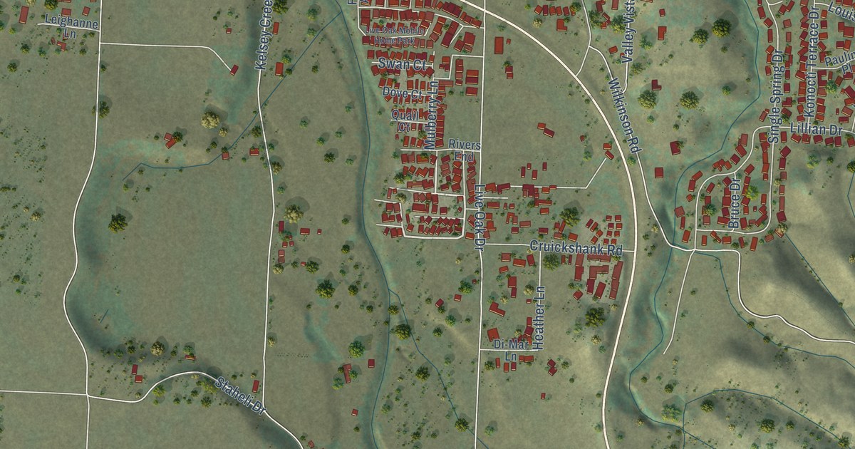 Map of Kelseyville, California in 2026
