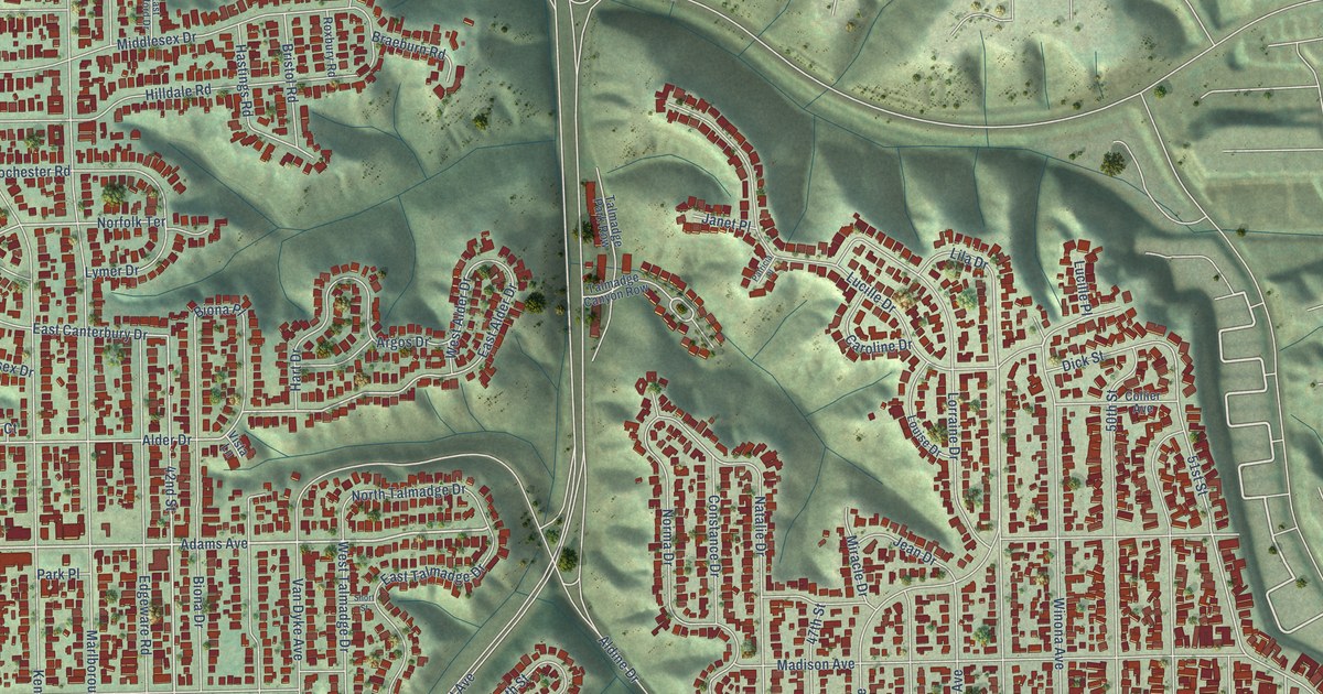 Map of Kensington-Talmadge, California in 2026