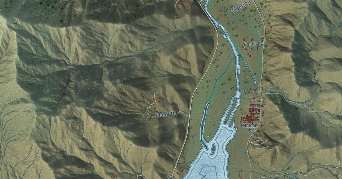 Map of Kernville, California in 2026