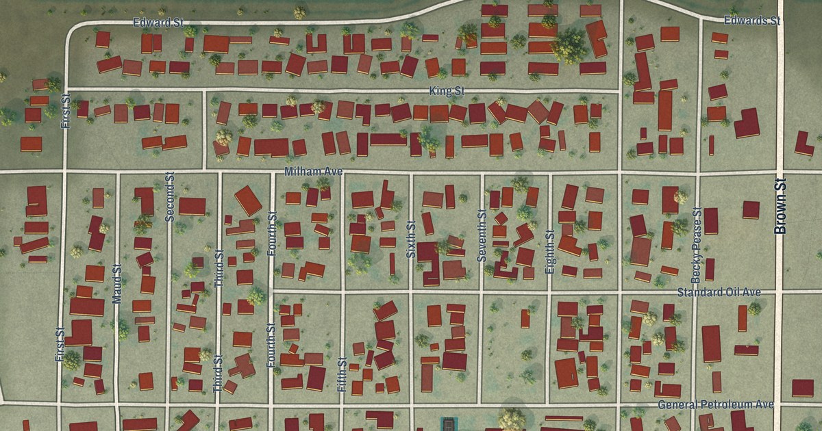 Map of Kettleman City, California in 2026