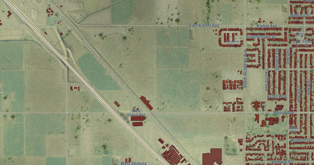Map of Kingsburg, California in 2026