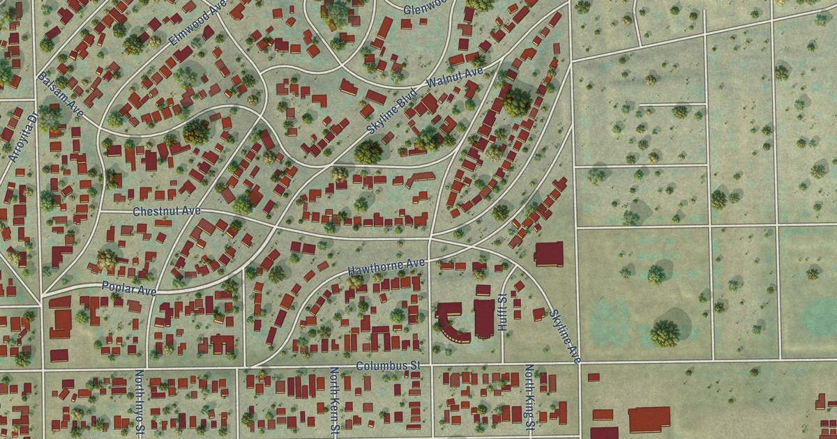 Map of La Cresta, California in 2026
