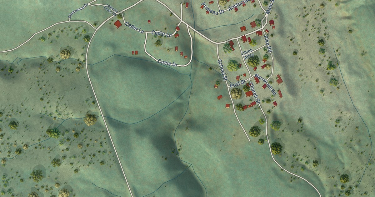 Map of La Porte, California in 2026