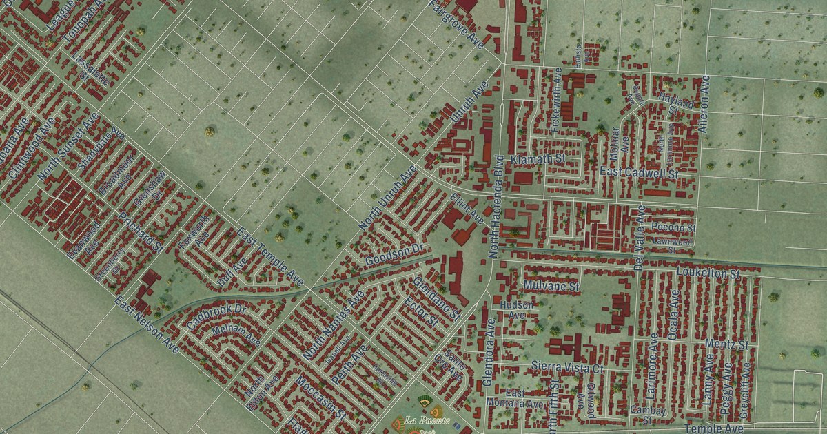 Map of La Puente, California in 2026