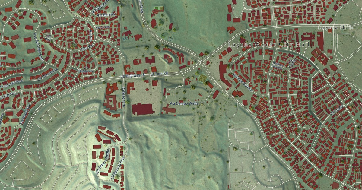 Map of Laguna Woods, California in 2026