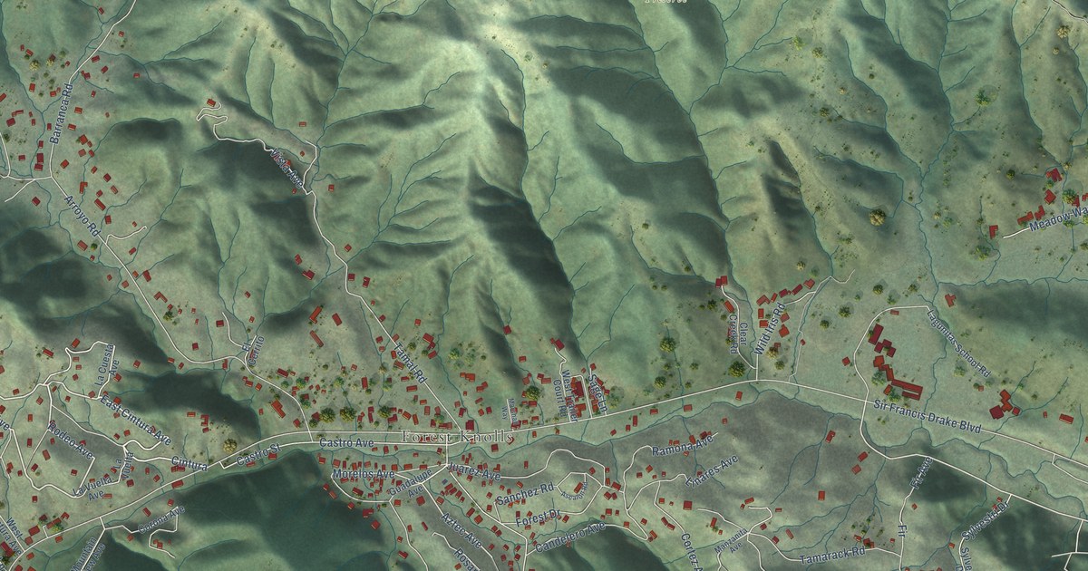 Map of Lagunitas-Forest Knolls, California in 2026