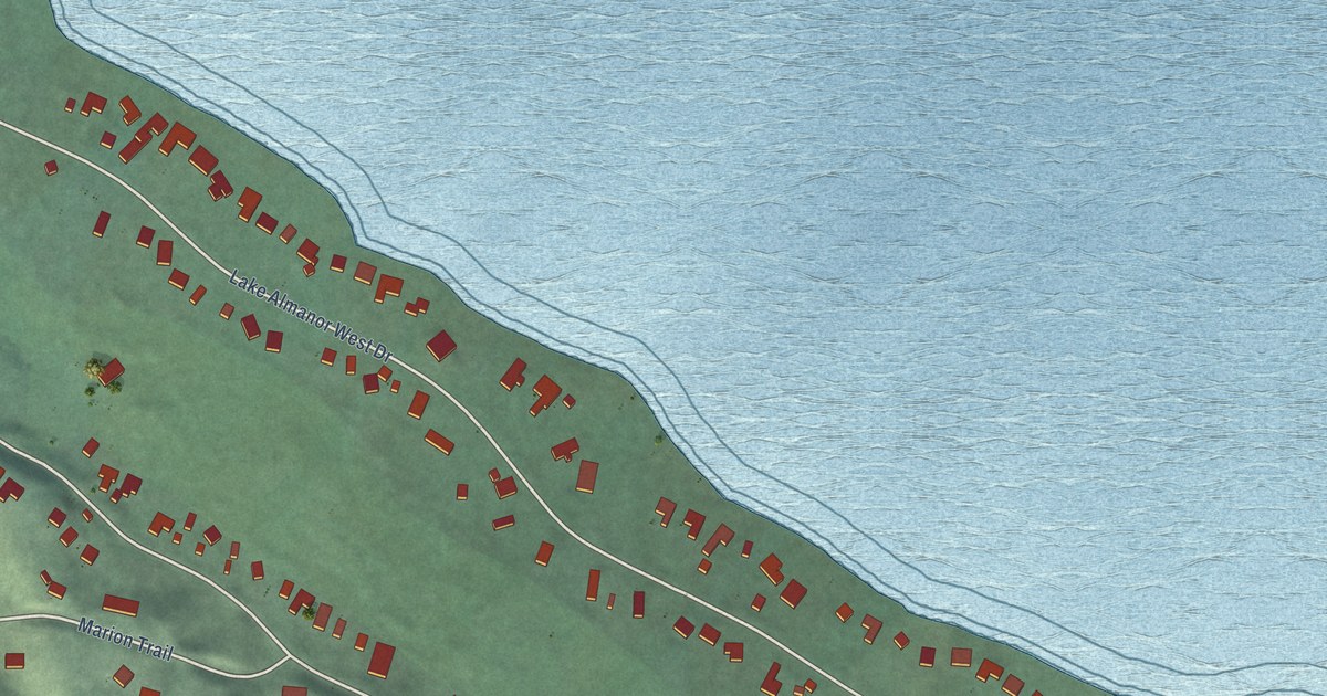 Map of Lake Almanor West, California in 2026
