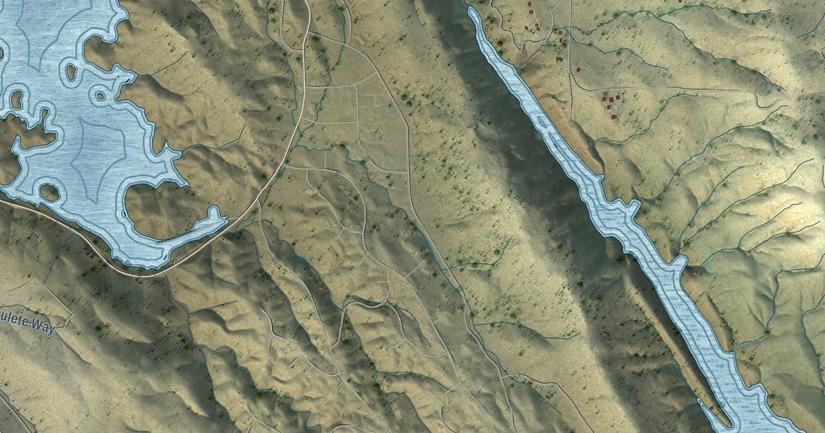 Map of Lake Don Pedro, California in 2026