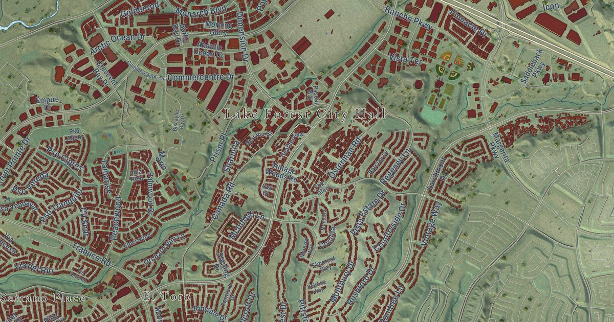 Map of Lake Forest, California in 2026
