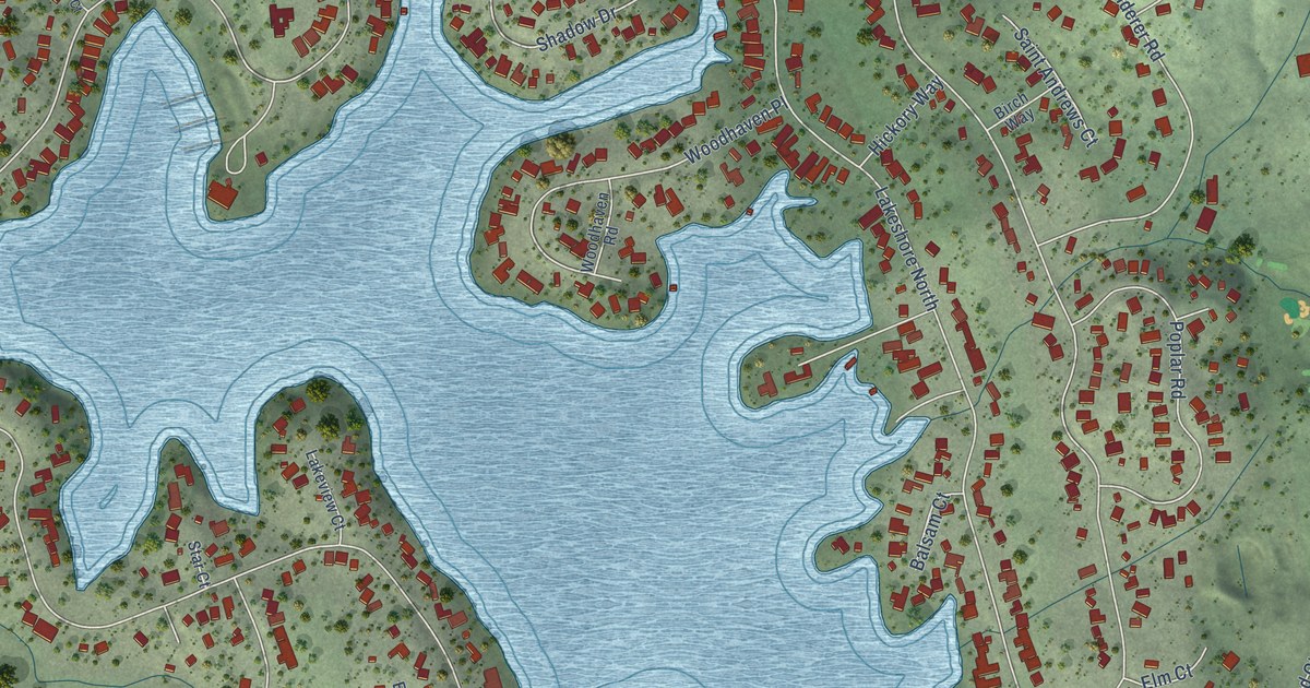 Map of Lake of the Pines, California in 2026