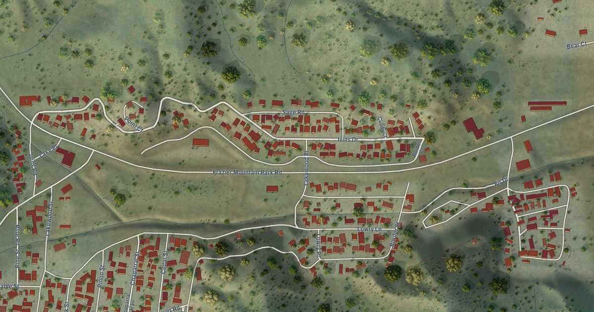 Map of Lake of the Woods, California in 2026